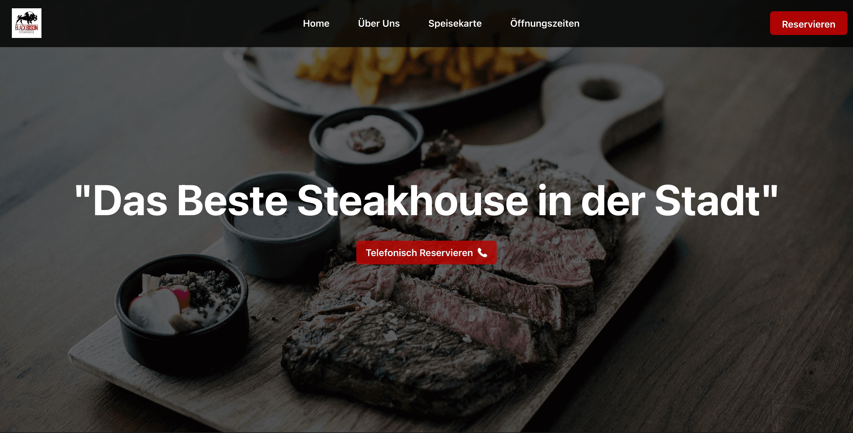 Steakhouse Website Projekt